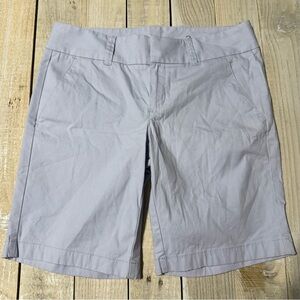 J Crew Stretch Pale Blue Frankie Bermuda Chino Shorts